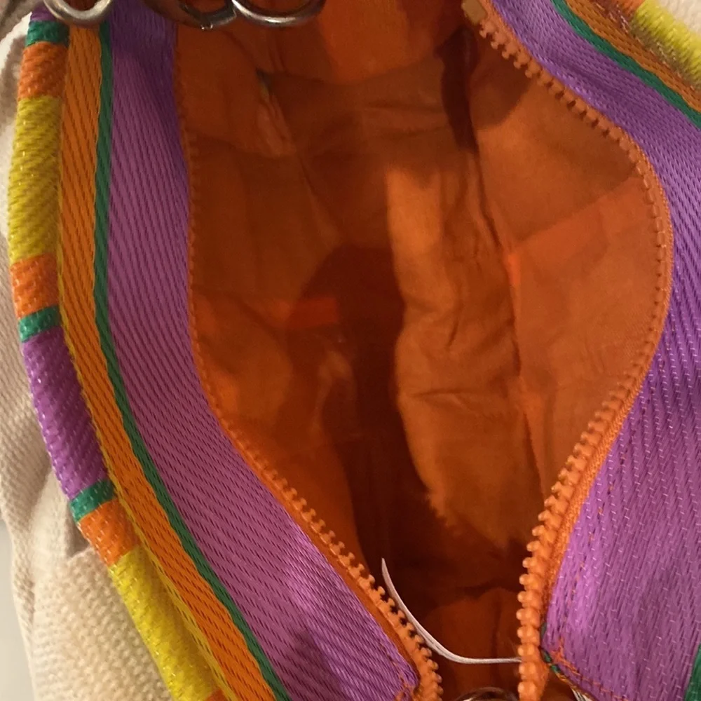 Urban Outfitter - Purple and Yellow BDG Serena Mesh Mini Tote Bag